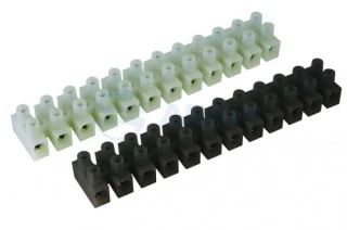 Клемник Полипропилен белый,12р,85°С,450V,24A,2.5мм.кв. (43112PL/B) DKC