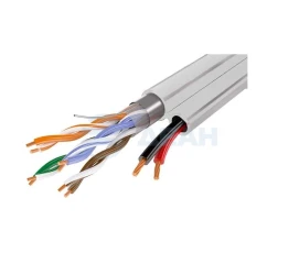 Кабель «витая пара» UTP 5E 4x2x0.5 + 2x0.75, эконом, 200м (05-011)  (ЭЛЕТЭК)