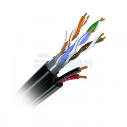 Кабель «витая пара» FTP 5E 4x2x0.5 + 2x0.75 outdoor,экон,200м (05-071)  (ЭЛЕТЭК)